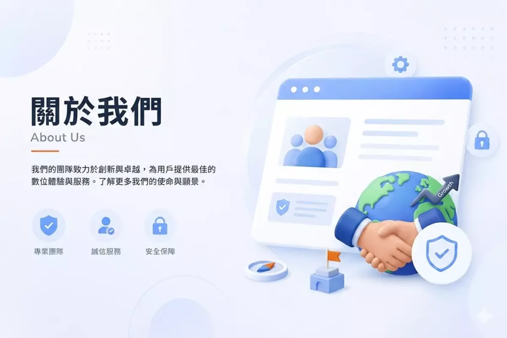 關於我們頁面封面圖，介紹網站資訊與平台定位內容
